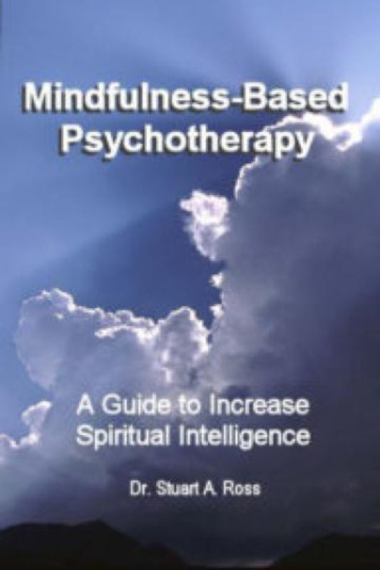 Book cover of 'Mindfulness-Based Psychotherapy' with a blue sky and clouds background.