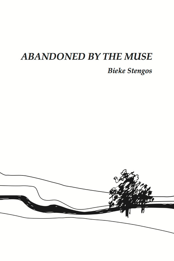 Book cover of 'Abandoned by the Muse' with a minimalist design on a white background.