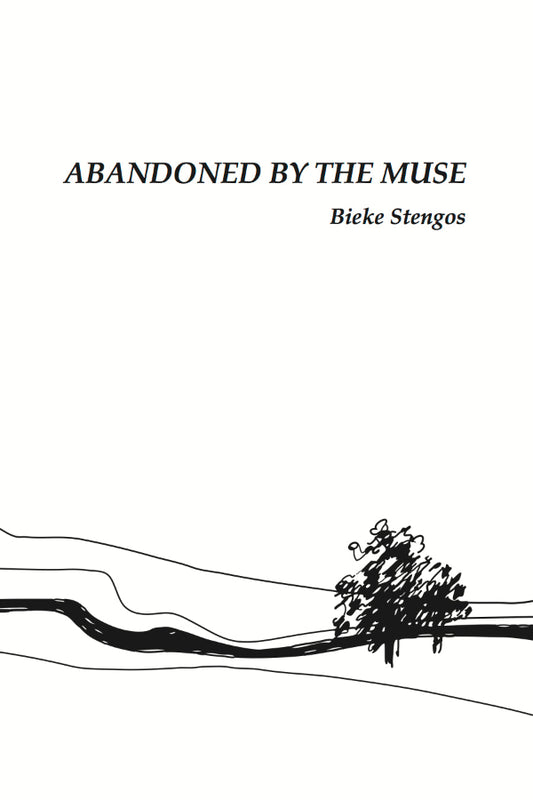 Book cover of 'Abandoned by the Muse' with a minimalist design on a white background.