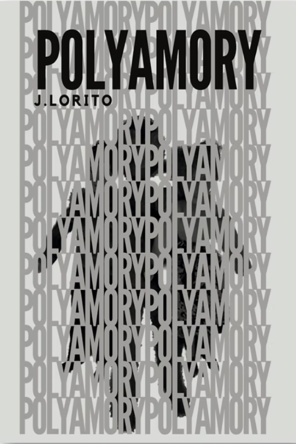 Book cover of 'Polyamory' by J. Lorito with a gray and black design.